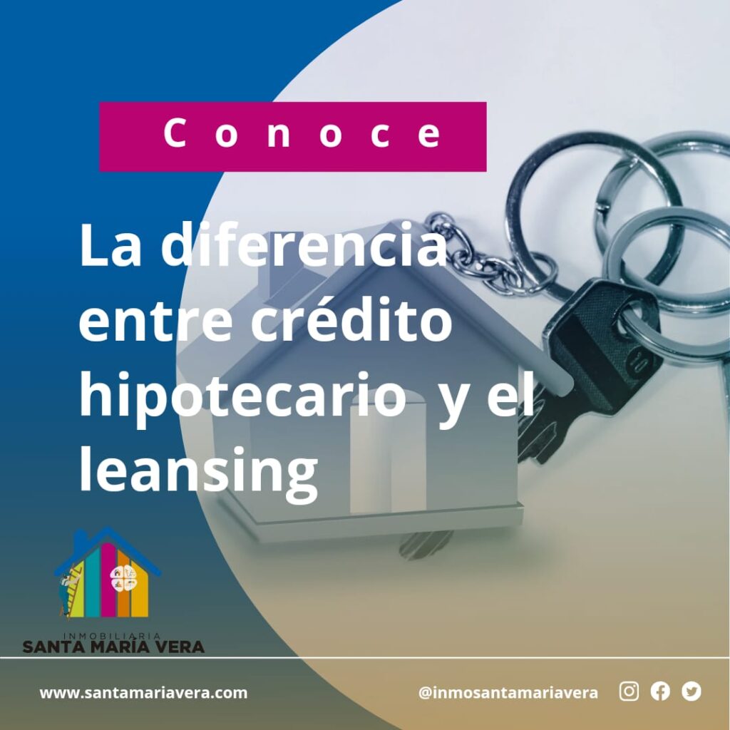 imagen que representa la noticia diferencia entre credito hipotecario y el leasing